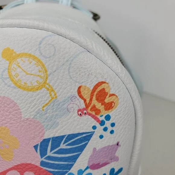 Loungefly Disney Alice In Wonderland Convertible Mini Bag Backpack - Picture 14 of 15